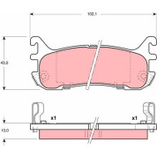 Bremsklötze HA | MAZDA MX-5 93 | GDB3129