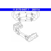 Halter, Bremssattel | 11.8170-0407.1