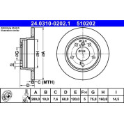 Bremsscheibe Bmw T. 3 (E36/E46) 90-05 Power Disc | 24.0310-0202.1