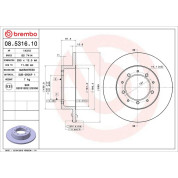 52 482 000 Bremsscheibe HA | LAND ROVER Defender,Range Rover 85 | 08.5316.10