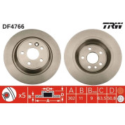 Bremsscheibe Ford T. Mondeo 07 | DF4766