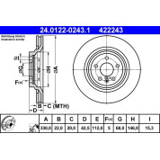 Bremsscheibe | 24.0122-0243.1