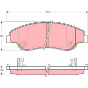 Bremsbelagsatz Kia P. Sportage | GDB3241