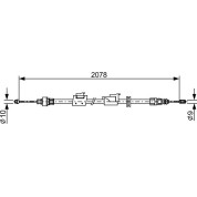 Handbremsseil li | FORD Galaxy, S-Max 07 | 1987482706