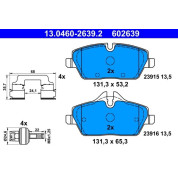 Bremsbelagsatz, Scheibenbremse | 13.0460-2639.2
