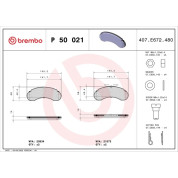 BREMBO Bremsklötze VA | MERCEDES 100 91 | P 50 021