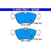 Bremsbelagsatz Db P. W202/210 93 | 13.0460-7086.2