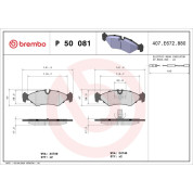 BREMBO Bremsklötze HA | MERCEDES Sprinter VW LT28-46 96-06 | P 50 081