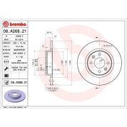 Bremsscheibe VA | RENAULT | 08.A268.21