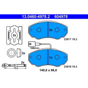 Bremsbelagsatz Peugeot P. Boxer 1.9-2.8 Hdi 94 | 13.0460-4978.2