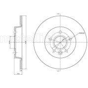 Bremsscheibe HA | FORD Focus,C-Max,VOLVO S40 03 | 800-686C