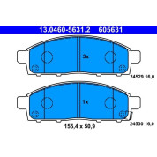 Bremsbelagsatz Mitsubishi P. L200 2.4-2.5 Di-D 4Wd 05 | 13.0460-5631.2