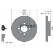 Bremsscheibe Honda P. Civic | 92077800