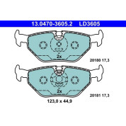 Bremsbelagsatz Bmw T. 3/Z3/Z4 90-09 Keramik | 13.0470-3605.2