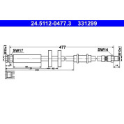 Bremsschlauch | 24.5112-0477.3