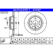 Bremsscheibe Opel T. Signum/Vectra 02 | 24.0112-0157.1