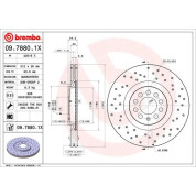 Bremsscheibe VA Xtra | AUDI S3,VW Polo Cup,SEAT,SKODA 98 | 09.7880.1X