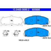 Bremsbelagsatz, Scheibenbremse | 13.0460-5680.2
