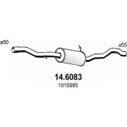 Mittelschalldämpfer | FORD Galaxy,VW,SEAT 95 | 14.6083