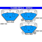 Bremsbelagsatz Toyota T. Corolla/Yaris 1,0-1,8/1,4-2,0 D-4D 99-05 | 13.0460-5812.2