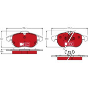 Bremsbelagsatz Opel P. Astra/Signum/Vectra 02-10 Dtec Cotec | GDB1613DTE