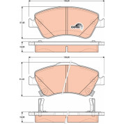 Bremsklötze VA | TOYOTA Auris 06 | GDB3481
