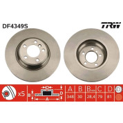 11 481 049 Bremsscheibe VA | BMW E65 91 | DF4349S