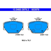 Bremsbelagsatz Smart P. 0,6/0,7/0,8 98-/Fortwo 07 | 13.0460-3979.2