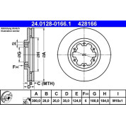 Bremsscheibe Nissan P.Pathfinder/Pick Up 4Wd 97-05 | 24.0128-0166.1