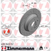 15 482 022 Sport Bremsscheibe HA Sport | MERCEDES W211,C219,X204 02 | 400.3622.52