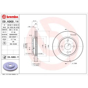 83 481 047 Bremsscheibe VA | MAZDA 2 07 | 09.A968.14