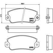 BREMBO Bremsklötze VA | FIAT Panda, Uno SEAT Ibiza 82-99 | P 23 013