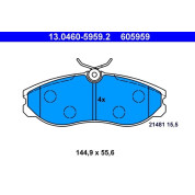 Bremsbelagsatz Nissan P. Serena/Terrano/Vanette 1,6-3,0 D 92-06 | 13.0460-5959.2