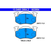 Bremsbelagsatz Peugeot S. 106/205/306/309 1,6-2,0 83-04 | 13.0460-3954.2