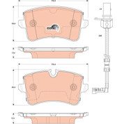 Bremsklötze HA | AUDI A8 Quattro (PR#: 1KW) 08 | GDB1867