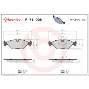 BREMBO Bremsklötze VA | SAAB 94 | P 71 005