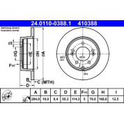 Bremsscheibe | 24.0110-0388.1