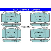 Bremsbelagsatz Db P. W203/W211/W220/R230 98-12 Keramik | 13.0470-4990.2