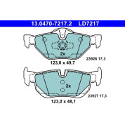 Bremsbelagsatz Bmw T. 1/3/X1 2.0-3.0 04-15 Keramik | 13.0470-7217.2