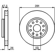 Bremsscheibe VA | ALFA 166 98 | 0 986 478 460