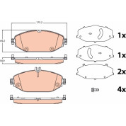 Bremsklötze VA | MERCEDES C-Klasse 14 | GDB2097