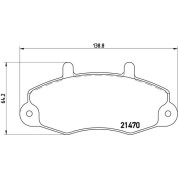 BREMBO Bremsklötze VA | FORD Transit 91-00 | P 24 032