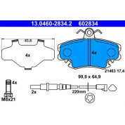 Bremsbelagsatz Dacia P. Logan/Sandero 1.2-1.6 05 | 13.0460-2834.2