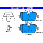 Bremsbelagsatz Bmw T. 1/3 1,6-2,0 03-13 | 13.0460-2713.2