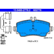 Bremsbelagsatz Db P. W168 97-04 | 13.0460-2776.2