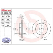 89 481 013 Bremsscheibe VA | SUZUKI Ignis 00 | 09.9599.10