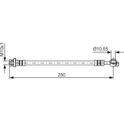 Bremsschlauch HA | NISSAN Qashqai 07 | 1987481435