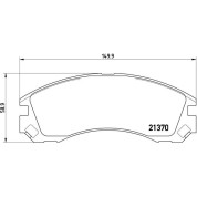 BREMBO Bremsklötze VA | CITROEN C-Crosser PEUGEOT 4007 07-13 | P 61 089