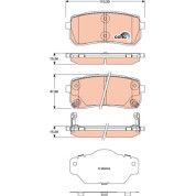 Bremsklötze HA | HYUNDAI H-1,KIA Carnival 06 | GDB3449