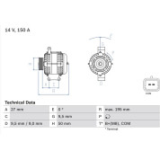 Lichtmaschine | MINI | 0 986 081 820